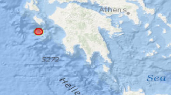 Σεισμική δόνηση το πρωί δυτικά της Πελοποννήσου