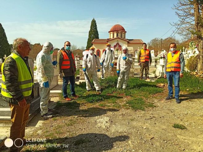 Γορτυνία | Συνεχίζονται οι απολυμάνσεις σε χωριά, κτίρια και υποδομές (εικόνες)