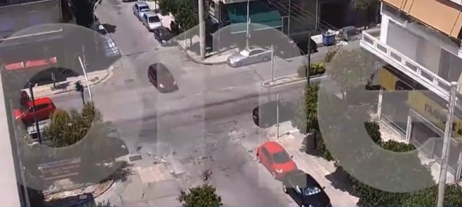 Η ώρα του σεισμού από τις κάμερες ασφαλείας του One Channel! (vd)