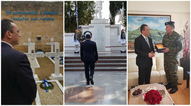 Στα Φυλακισμένα Μνήματα ο Υφυπουργός Εξωτερικών, Κώστας Βλάσης - Φόρος τιμής στους ήρωες του κυπριακού αγώνα (εικόνες)