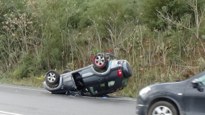 Τροχαίο στην &quot;Τρίπολης-Πύργου&quot;, έξω από το Κάψια (vd)