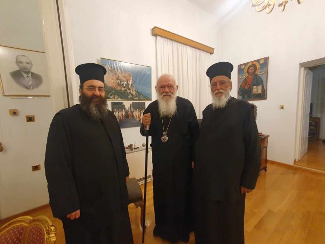 Στην Τρίπολη ο Αρχιεπίσκοπος - Ευχήθηκε στον Μητροπολίτη Αλέξανδρο για την ονομαστική του εορτή