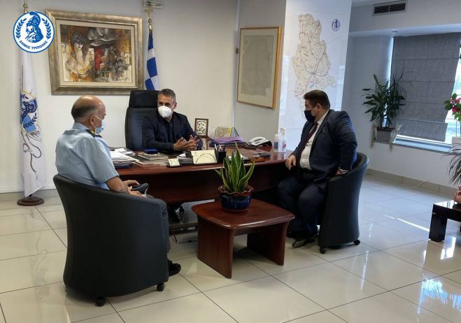 Στο Δημαρχείο της Τρίπολης ο Αρχηγός της Ελληνικής Αστυνομίας (εικόνες)