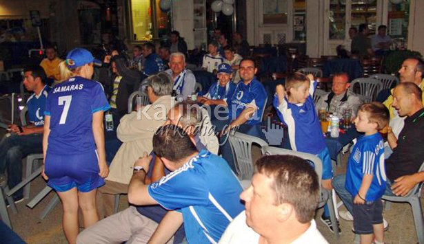 Ο πρωταθλητής Ευρώπης του 2004 Μιχάλης Καψής στην Τρίπολη για την κοπή πίτας των φίλων της Εθνικής!