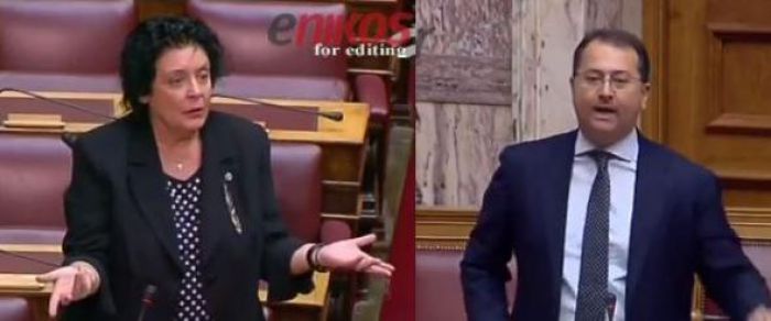 Χαμός στη Βουλή - Υφυπουργός σε Κανέλλη: «Θέλετε να με κάνετε Κασιδιάρη»! Παραίτηση ζήτησε ο Σαμαράς (vd)