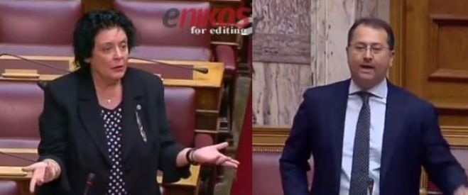 Χαμός στη Βουλή - Υφυπουργός σε Κανέλλη: «Θέλετε να με κάνετε Κασιδιάρη»! Παραίτηση ζήτησε ο Σαμαράς (vd)