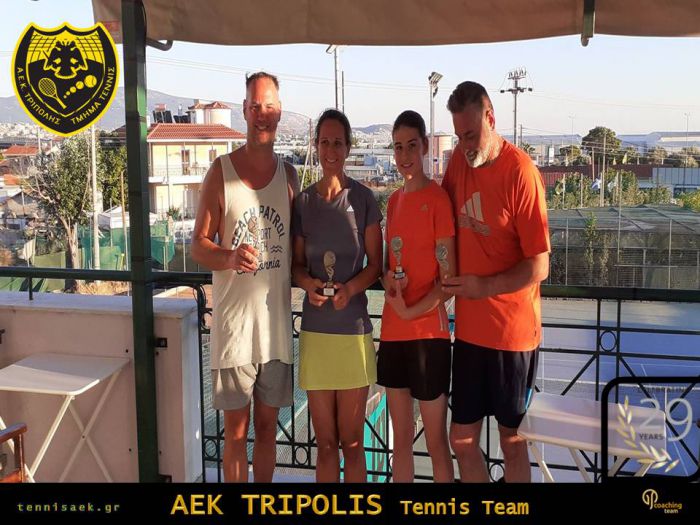 Τένις - ΑΕΚ Τρίπολης | 1η θέση για Ζωγραφάκη – Μακρή στο τουρνουά των Αχαρνών