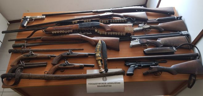 Σύλληψη γυναίκας για όπλα στην Καλαμάτα