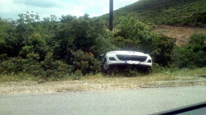 Εκτός πορείας βγήκε όχημα λίγο πριν το Ελαιοχώρι