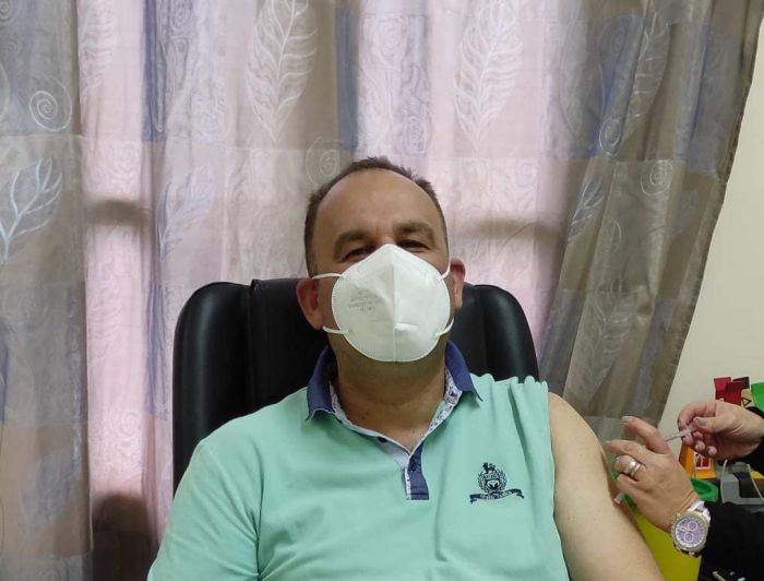 Τρίτη δόση εμβολίου για τον Δήμαρχο Γορτυνίας (εικόνες)