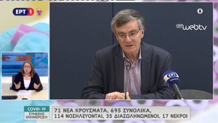 Κορωνοϊός | Τσιόδρας: "Τα στοιχεία δείχνουν ότι περίπου 10.000 άνθρωποι έχουν προσβληθεί στην Ελλάδα"!