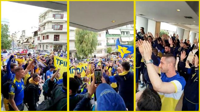 Αστέρας Τρίπολης AKTOR | Αποθέωση της αποστολής από περίπου 600 φιλάθλους της ομάδας στο Ηράκλειο (vd)