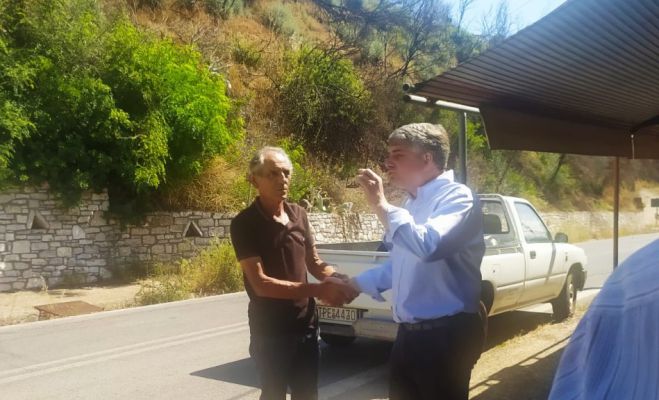Στην πυρόπληκτη Γορτυνία ο Κωνσταντινόπουλος: &quot;Μεγάλες καθυστερήσεις και αδικίες&quot;