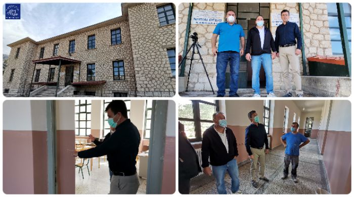 Αναβαθμίζει τα σχολικά κτίρια η δημοτική αρχή Τζιούμη - Τα έργα ανακαίνισης στην Κανδήλα! (vd)