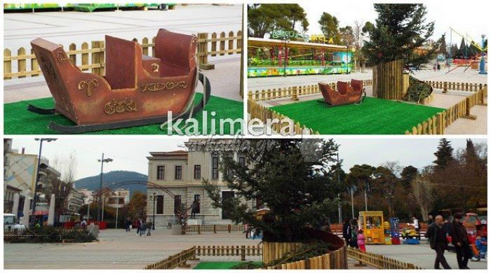 Το ... έλκηθρο του Αϊ - Βασίλη ... κατέφθασε στην Τρίπολη!