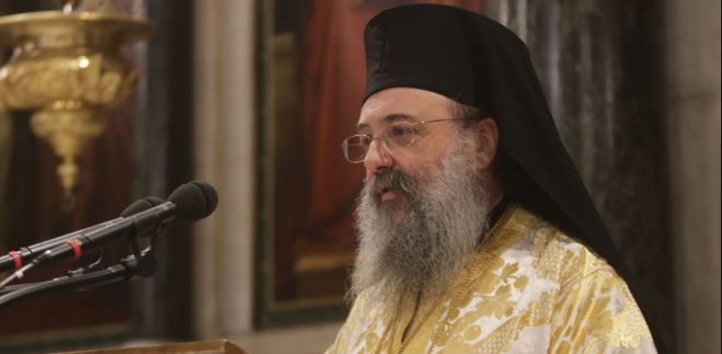 &Mu;&eta;&tau;&rho;&omicron;&pi;&omicron;&lambda;ί&tau;&eta;&sigmaf; &Pi;&alpha;&tau;&rho;ώ&nu; &gamma;&iota;&alpha; &Alpha;&gamma;ί&alpha; &Sigma;&omicron;&phi;ί&alpha;: "&Pi;έ&nu;&theta;&iota;&mu;&alpha; &theta;&alpha; &chi;&tau;&upsilon;&pi;&omicron;ύ&nu; &omicron;&iota; &kappa;&alpha;&mu;&pi;ά&nu;&epsilon;&sigmaf; &tau;&eta;&nu; &eta;&mu;έ&rho;&alpha; &tau;&eta;&sigmaf; &phi;&iota;έ&sigma;&tau;&alpha;&sigmaf; &Epsilon;&rho;&nu;&tau;&omicron;&gamma;ά&nu;"