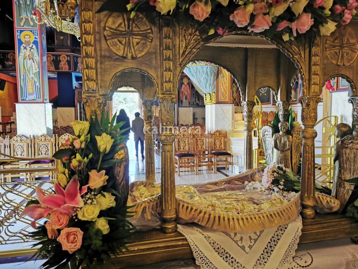 Ο Επιτάφιος στο Ναό Νεομάρτυρα Δημητρίου στο Μερκοβούνι (εικόνες)