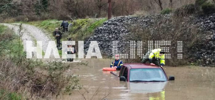 Αίσιο τέλος στην περιπέτεια κυνηγών στον ποταμό Αλφειό (εικόνες)