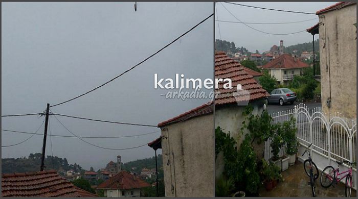 Πολλή βροχή και στη Βλαχοκερασιά! (vd)