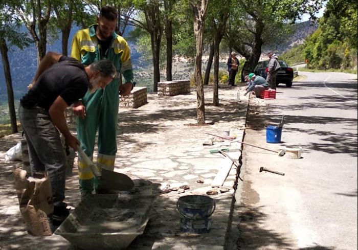 Δράση καθαρισμού- εξωραϊσμού στη Στεμνίτσα (εικόνες)