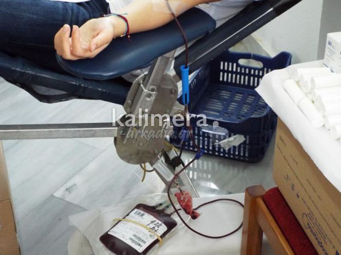 Εθελοντική αιμοδοσία από τον ΕΟΣ Τρίπολης