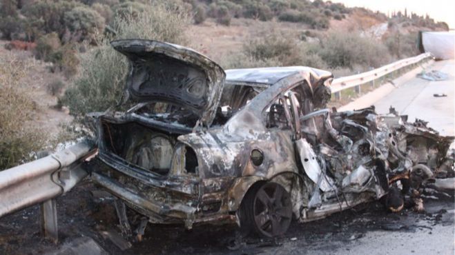 Τραγωδία στην Εγνατία Οδό | 3 άνθρωποι κάηκαν ζωντανοί σε τροχαίο ...