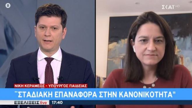 Υπουργός Παιδείας | Προανήγγειλε Πανελλαδικές τον Ιούνιο και σταδιακό άνοιγμα σχολείων