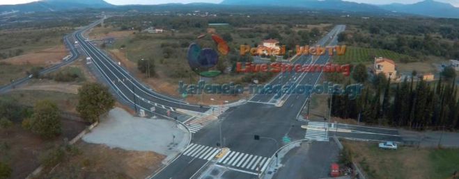 Η Συνδετήρια οδός Μεγαλόπολης ... από ψηλά (vd)