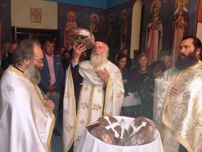 &Eta; &gamma;&iota;&omicron;&rho;&tau;ή &tau;&omicron;&upsilon; &Alpha;&gamma;ί&omicron;&upsilon; &Delta;&iota;&omicron;&nu;&upsilon;&sigma;ί&omicron;&upsilon; &sigma;&tau;&eta;&nu; &Tau;&rho;ί&pi;&omicron;&lambda;&eta; (&epsilon;&iota;&kappa;ό&nu;&epsilon;&sigmaf;)