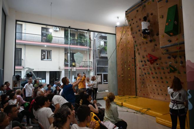 Η τελική επίδειξη αναρρίχησης παιδιών-αθλητών του ΣΑΟΟ μαζί με αθλητές των Special Olympics Hellas (εικόνες)