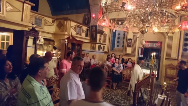 Αγρυπνία στη μνήμη των Αποστόλων Πέτρου και Παύλου στο Πέλαγος (εικόνες)