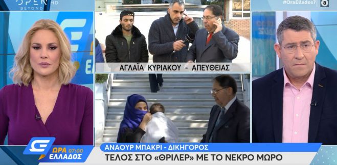 &Delta;&iota;&kappa;&eta;&gamma;ό&rho;&omicron;&sigmaf; &kappa;&alpha;&iota; &pi;&alpha;&tau;έ&rho;&alpha;&sigmaf; &nu;&epsilon;&kappa;&rho;&omicron;ύ &beta;&rho;έ&phi;&omicron;&upsilon;&sigmaf;: &laquo;&Theta;&alpha; &kappa;&upsilon;&nu;&eta;&gamma;ή&sigma;&omega; &tau;&omicron;&nu; &iota;&alpha;&tau;&rho;&omicron;&delta;&iota;&kappa;&alpha;&sigma;&tau;ή &mu;έ&chi;&rho;&iota; &tau;έ&lambda;&omicron;&upsilon;&sigmaf;&raquo;