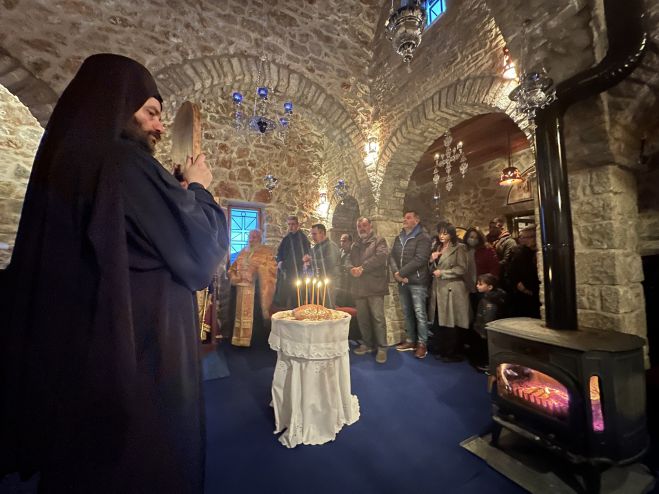 &Omicron; &epsilon;&omicron;&rho;&tau;&alpha;&sigma;&mu;ό&sigmaf; &tau;&omicron;&upsilon; &Alpha;&gamma;ί&omicron;&upsilon; &Epsilon;&upsilon;&theta;&upsilon;&mu;ί&omicron;&upsilon; &sigma;&tau;&omicron; &chi;&omega;&rho;&iota;ό &Lambda;&omicron;&upsilon;&kappa;ά &Mu;&alpha;&nu;&tau;&iota;&nu;&epsilon;ί&alpha;&sigmaf; (&epsilon;&iota;&kappa;ό&nu;&epsilon;&sigmaf;)