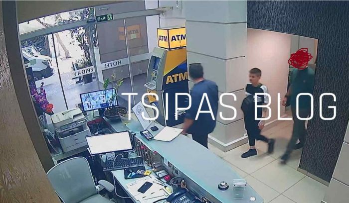 Η στιγμή της σύλληψης της Ειρήνης Μουρτζούκου στο ξενοδοχείο