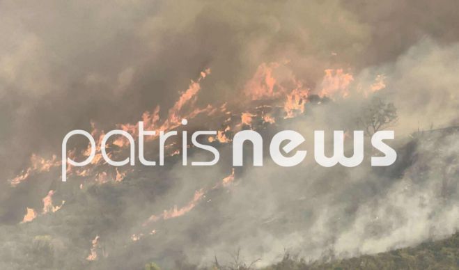 Ηλεία | Σε ύφεση το μεγάλο μέτωπο – Καίνε μικρές και διάσπαρτες εστίες
