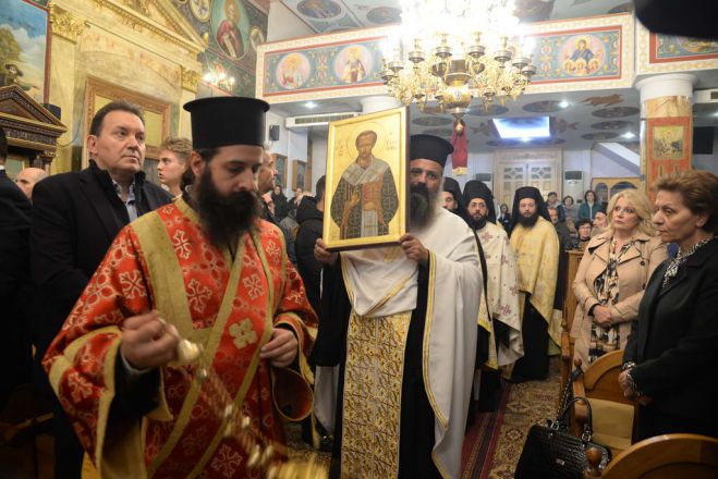 Λαμπρός ο εορτασμός του Αγίου Ιωάννου του Χρυσοστόμου στου Λουκά (εικόνες)