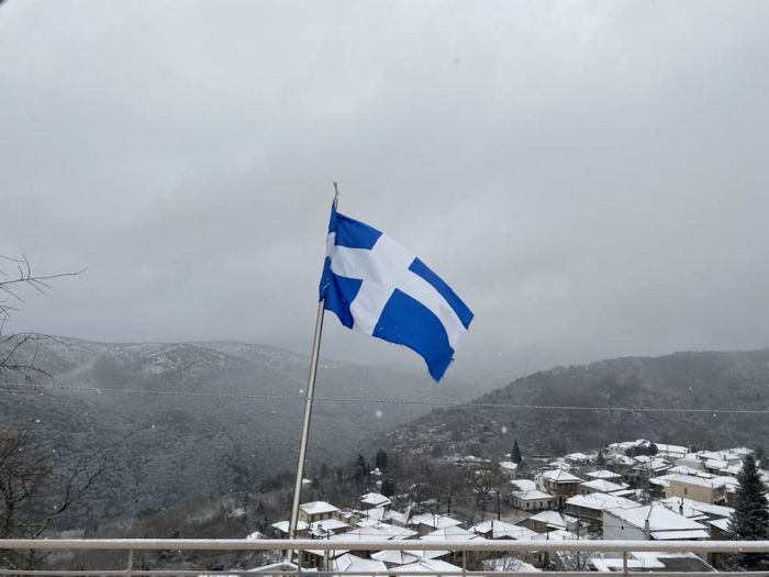 Το χιονισμένο Καστρί Κυνουρίας! (εικόνες)