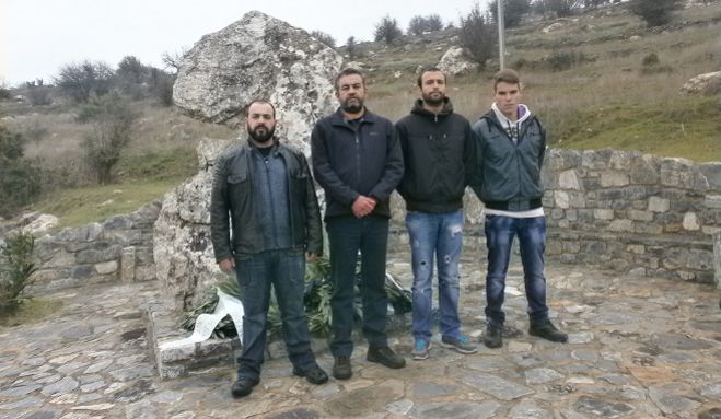 Η Χρυσή Αυγή στην εκδήλωση μνήμης για τον Πάνο Κολοκοτρώνη στο Θάνα (εικόνες)