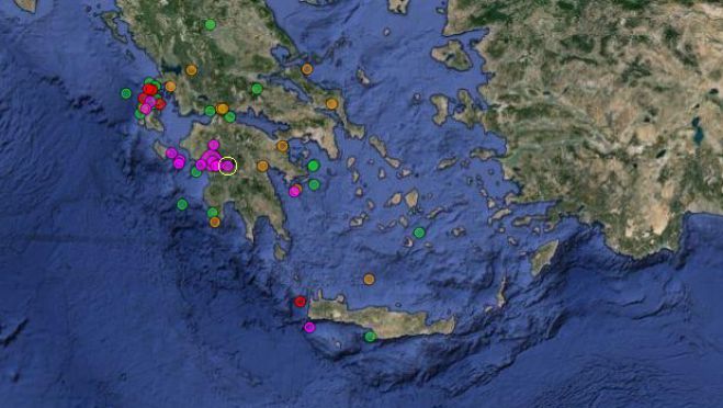 Συνεχίζονται οι μετασεισμικές δονήσεις στην περιοχή της Ηλείας