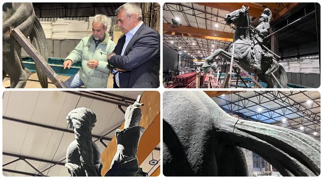 Καθηγητής Γεωργιλάκης: «Το σπαθί και η ουρά του ανδριάντα ήταν εξαρχής αποσπώμενα μέρη του έργου – ‘Όλα τα τμήματα θα επανατοποθετηθούν στη θέση τους»