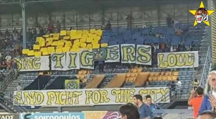 Tigers: "&Tau;έ&tau;&omicron;&iota;&alpha; &pi;&alpha;&iota;&chi;&nu;ί&delta;&iota;&alpha; &tau;&alpha; &gamma;&omicron;&upsilon;&sigma;&tau;ά&rho;&omicron;&upsilon;&mu;&epsilon;"!