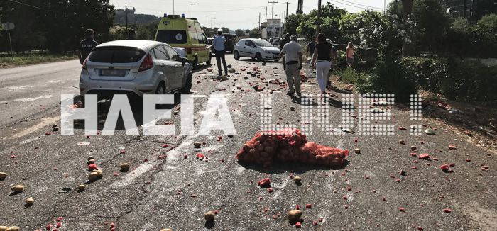 Ο δρόμος "Πύργου - Τρίπολης" γέμισε με ... καρπούζια! (εικόνες)