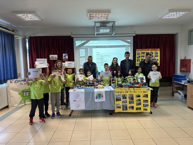 Ο Δήμαρχος Τρίπολης βράβευσε μαθητές στο 6ο Δημοτικό Σχολείο - Διακρίθηκαν σε Πανελλήνιο Διαγωνισμό Ρομποτικής!