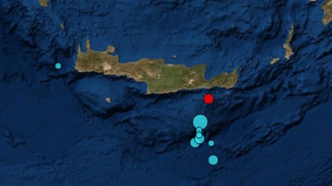 Σεισμική δόνηση 4.6 Ρίχτερ νότια της Κρήτης