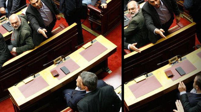Σκηνές ροκ στη Βουλή: Βουλευτές του ΣΥΡΙΖΑ κινήθηκαν κατά Λοβέρδου! (vd)