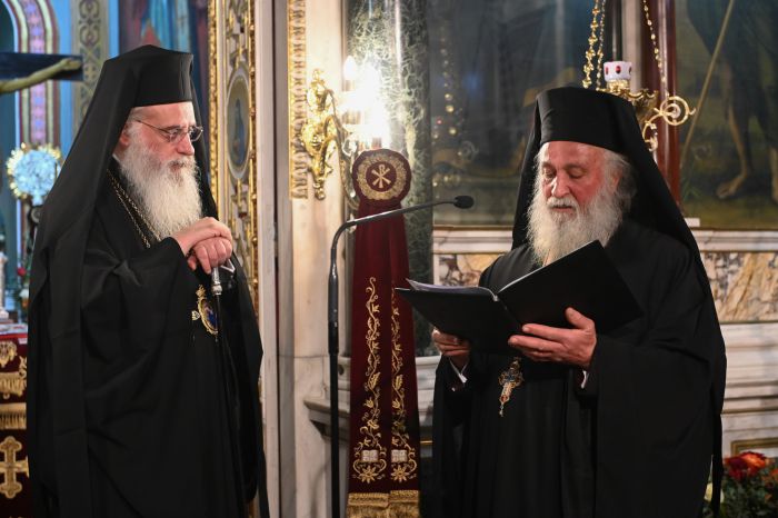 &Omicron; &Mu;&eta;&tau;&rho;&omicron;&pi;&omicron;&lambda;ί&tau;&eta;&sigmaf; &Epsilon;&pi;&iota;&phi;ά&nu;&iota;&omicron;&sigmaf; &alpha;&pi;έ&delta;&omega;&sigma;&epsilon; &tau;&eta;&nu; &alpha;&nu;ώ&tau;&alpha;&tau;&eta; &tau;&iota;&mu;&eta;&tau;&iota;&kappa;ή &delta;&iota;ά&kappa;&rho;&iota;&sigma;&eta; &tau;&eta;&sigmaf; &Mu;&eta;&tau;&rho;&omicron;&pi;ό&lambda;&epsilon;&omega;&sigmaf; &sigma;&tau;&omicron;&nu; &Alpha;&rho;&chi;&iota;&mu;&alpha;&nu;&delta;&rho;ί&tau;&eta;, &Beta;&epsilon;&nu;έ&delta;&iota;&kappa;&tau;&omicron; &Kappa;&alpha;&rho;ύ&delta;&eta;