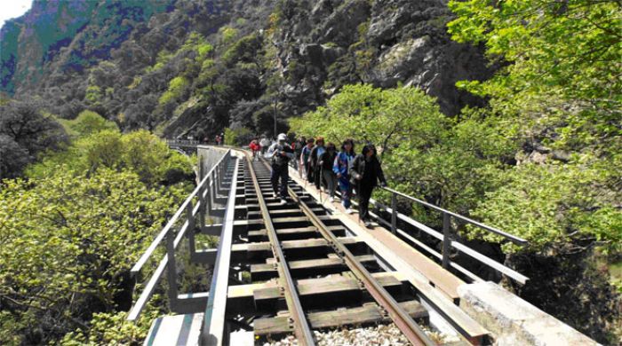 ΣΑΟΟ - Μοναδική εμπειρία η πεζοπορία δίπλα στις γραμμές του οδοντωτού