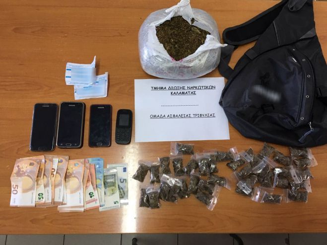 Πάνω από ένα κιλό κάνναβης εντόπισε η Αστυνομία στους Γαργαλιάνους Μεσσηνίας!
