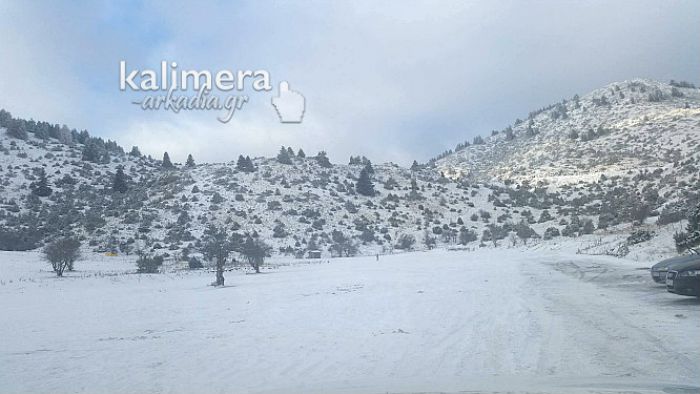 Χιονοδρομικό Κέντρο Μαινάλου: Υπέροχες εικόνες από το κατάλευκο τοπίο!