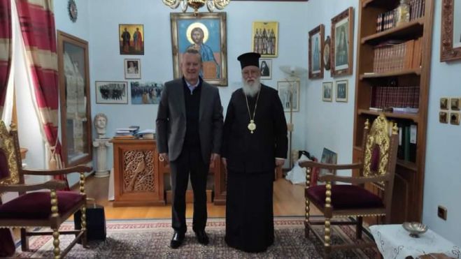 Σε εγκάρδιο κλίμα η συνάντηση του Μητροπολίτη Αλέξανδρου με τον Αντιπεριφερειάρχη Σκαντζό